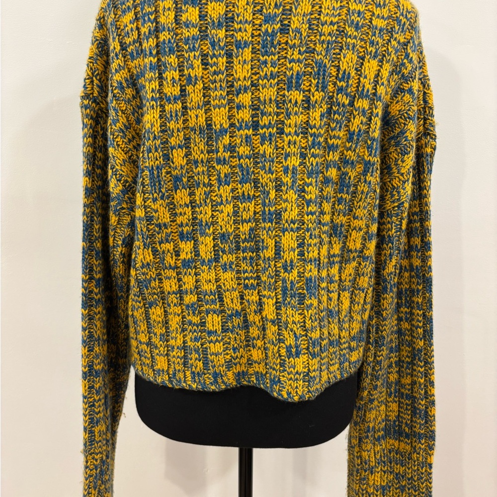 Urban Outfitters Yellow and Blue Cowl Neck Sweater - Picture 3 of 7